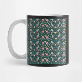 Australian Christmas - Rainbow Lorikeets and Bottlebrush Flowers Mug